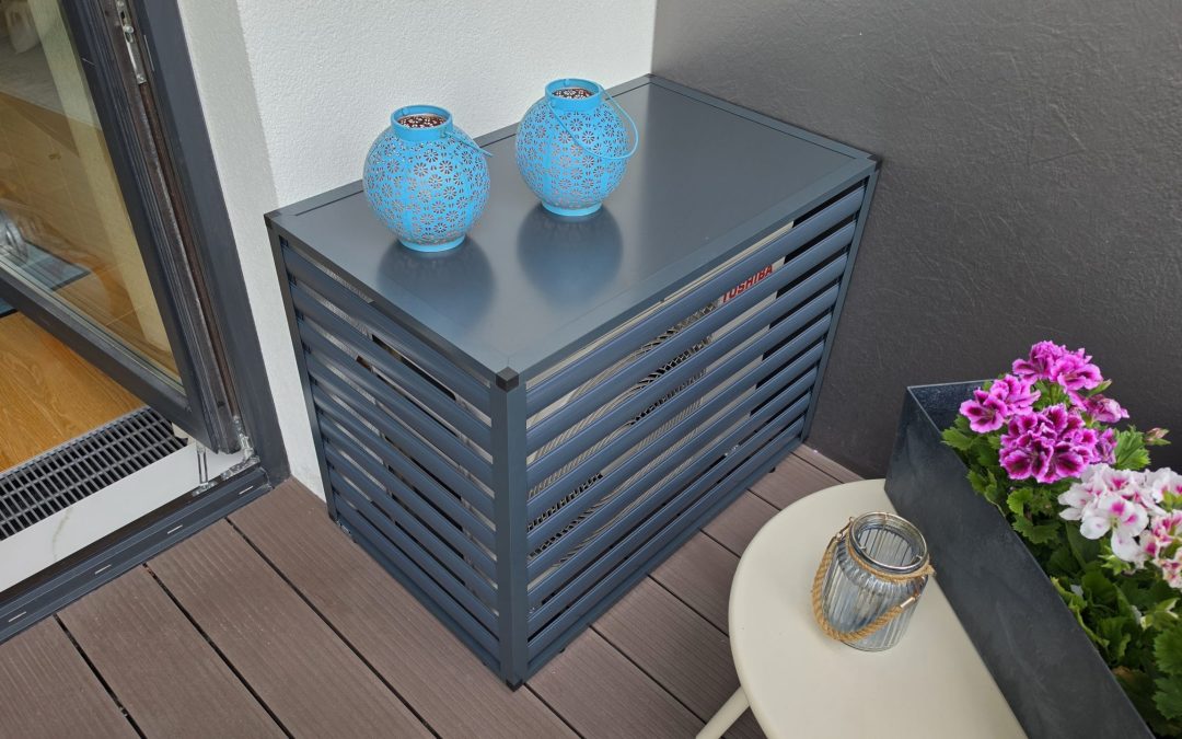 Aluminiowa obudowa na klimatyzację wykonana na wymiar